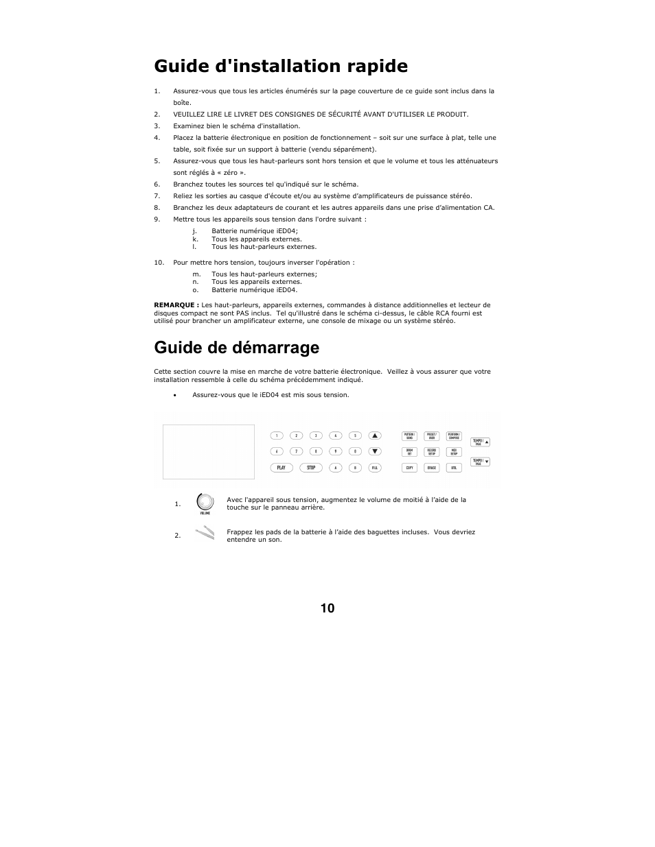 Guide d'installation rapide, Guide de démarrage | ION IED04 User Manual | Page 12 / 24