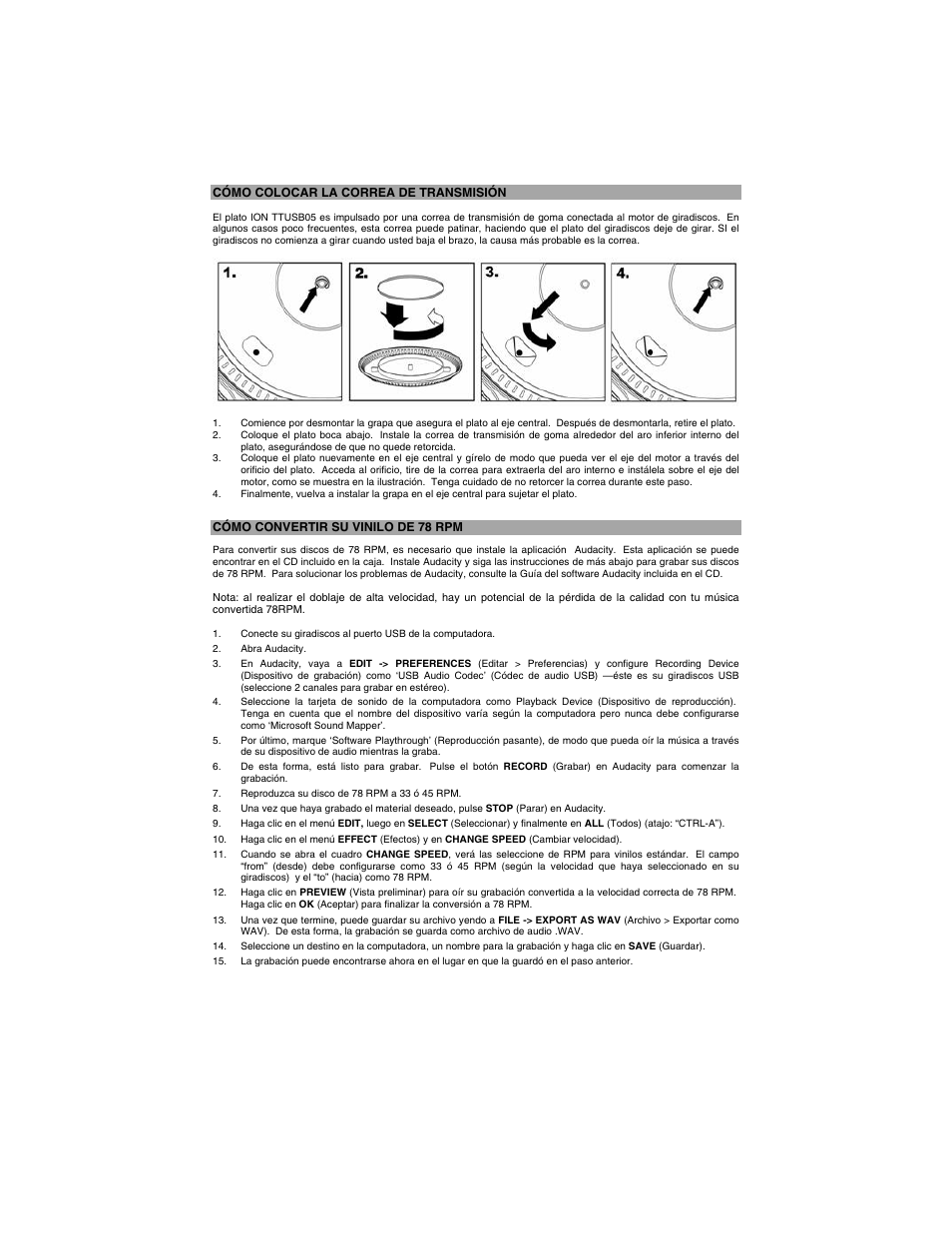 ION TTUSB05 User Manual | Page 5 / 12