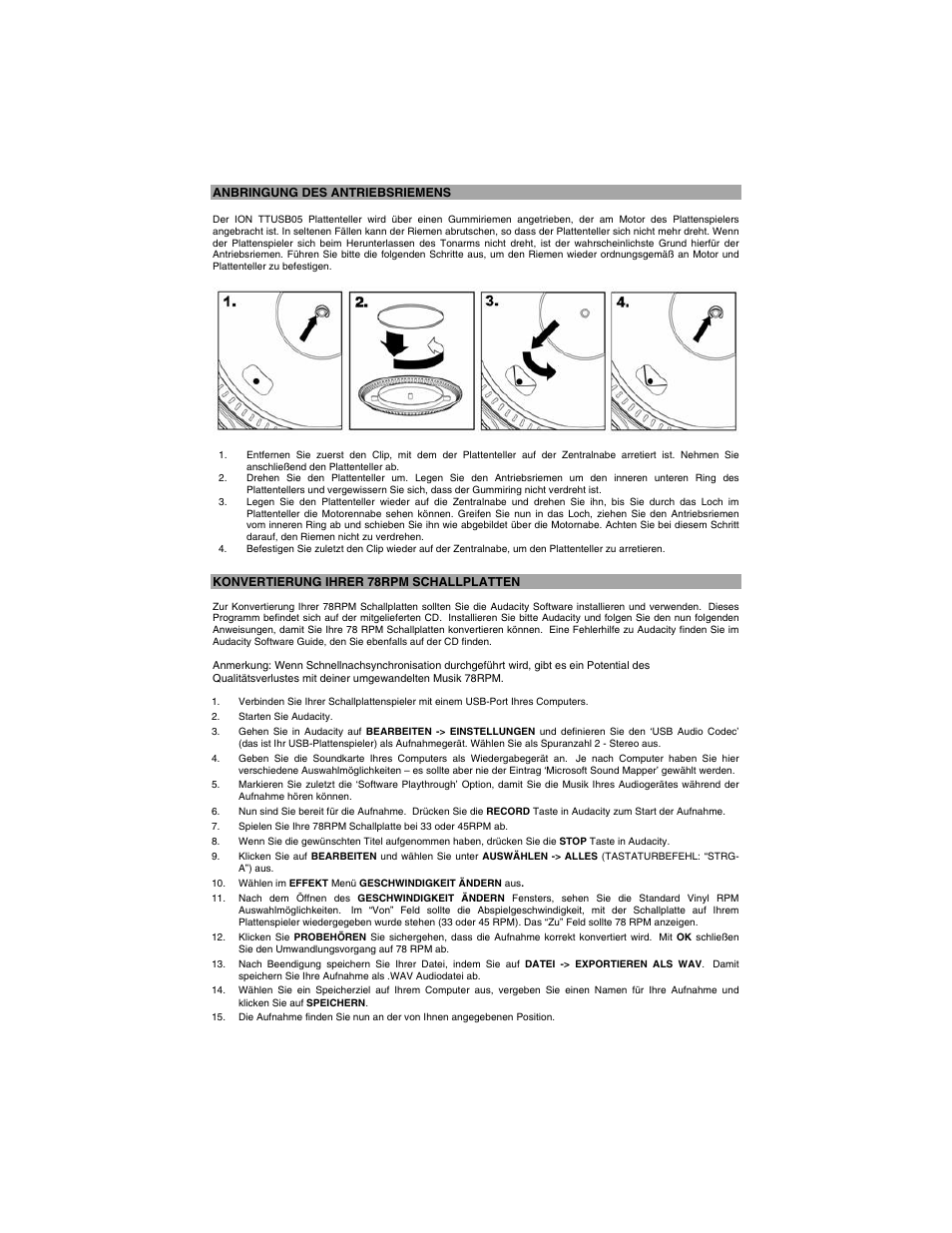 ION TTUSB05 User Manual | Page 7 / 12