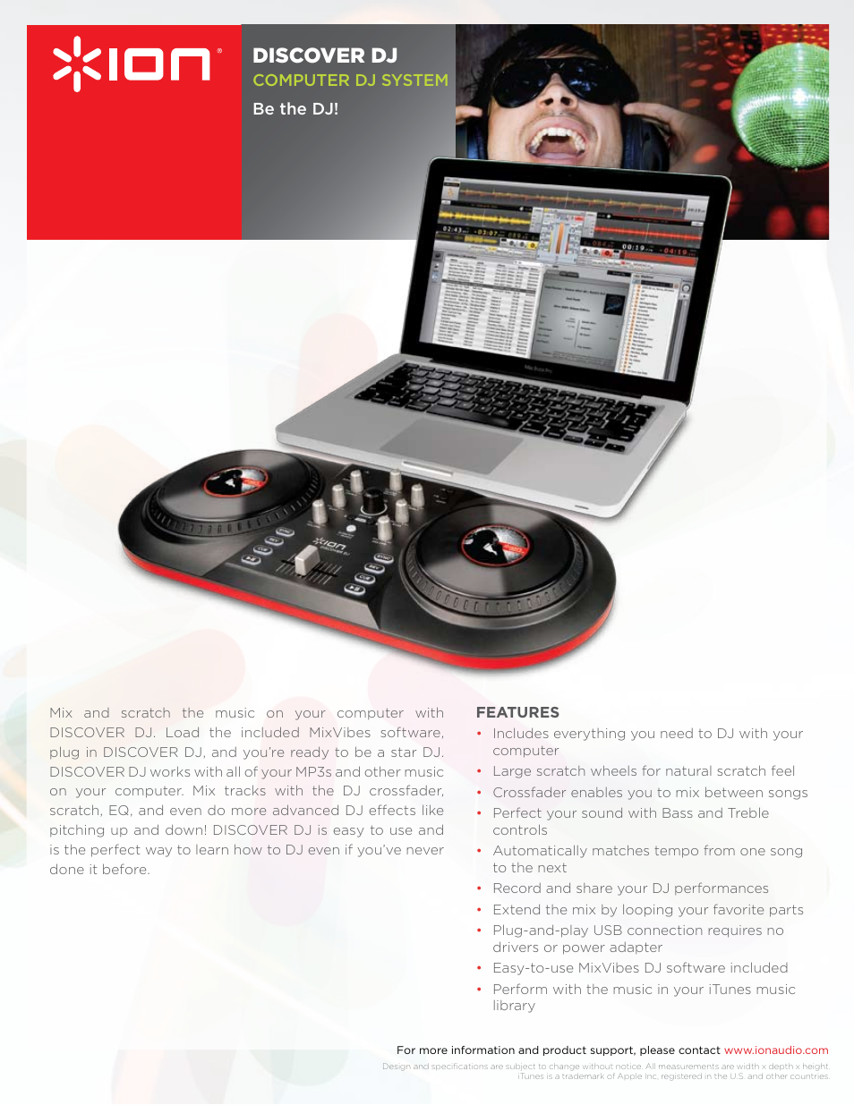 ION DISCOVER DJ User Manual | 1 page