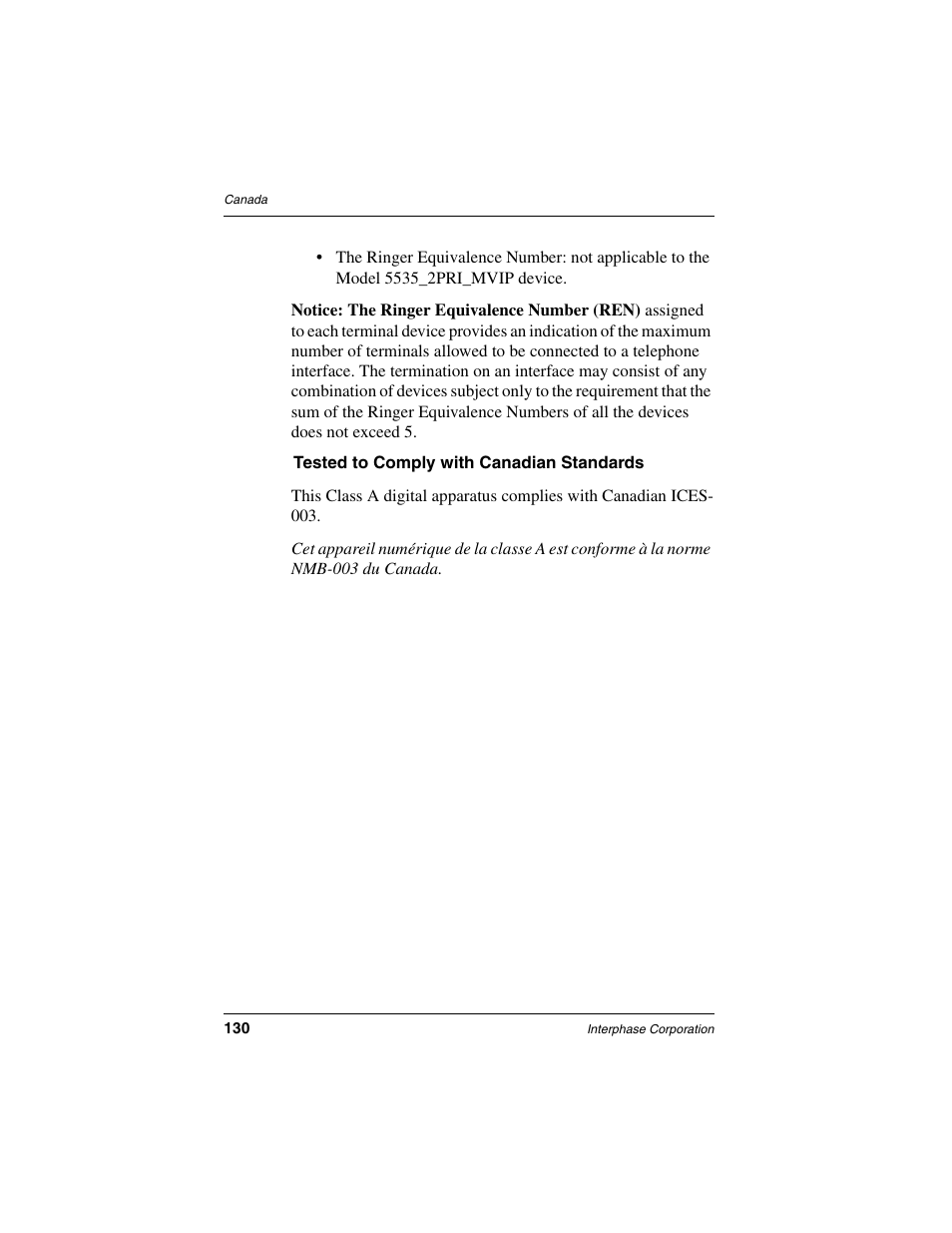 Interphase Tech iSPAN 5535 PRI User Manual | Page 150 / 168