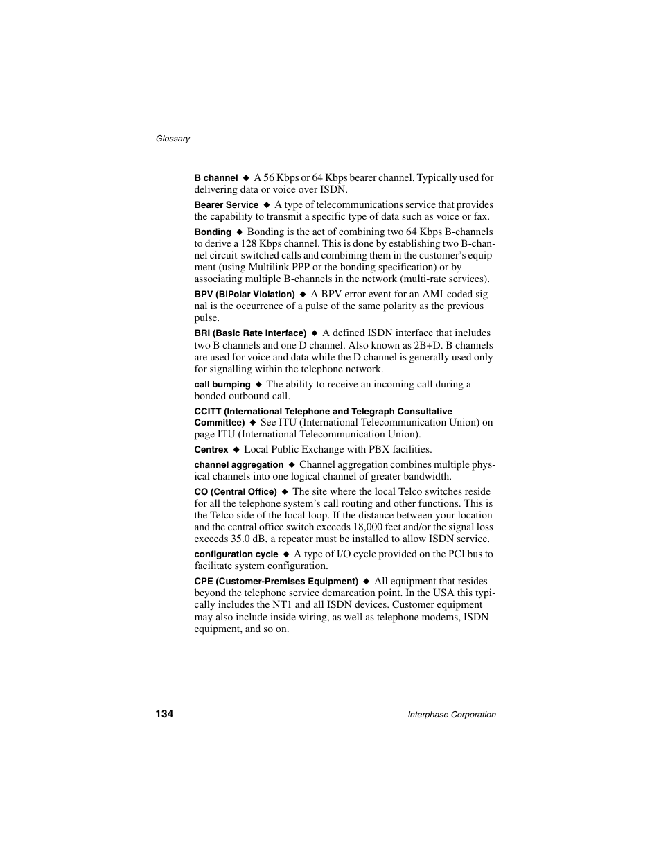 Interphase Tech iSPAN 5535 PRI User Manual | Page 154 / 168