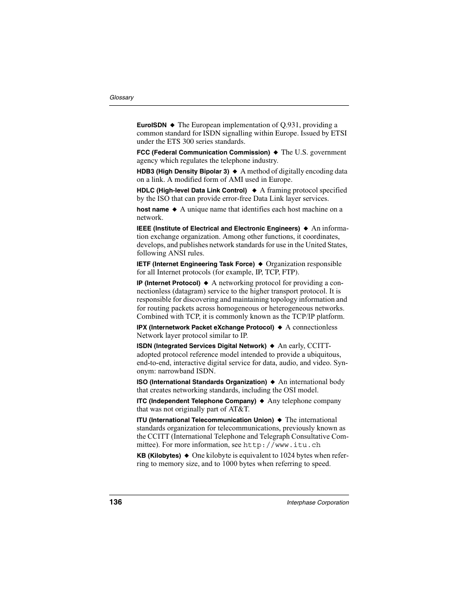 Interphase Tech iSPAN 5535 PRI User Manual | Page 156 / 168