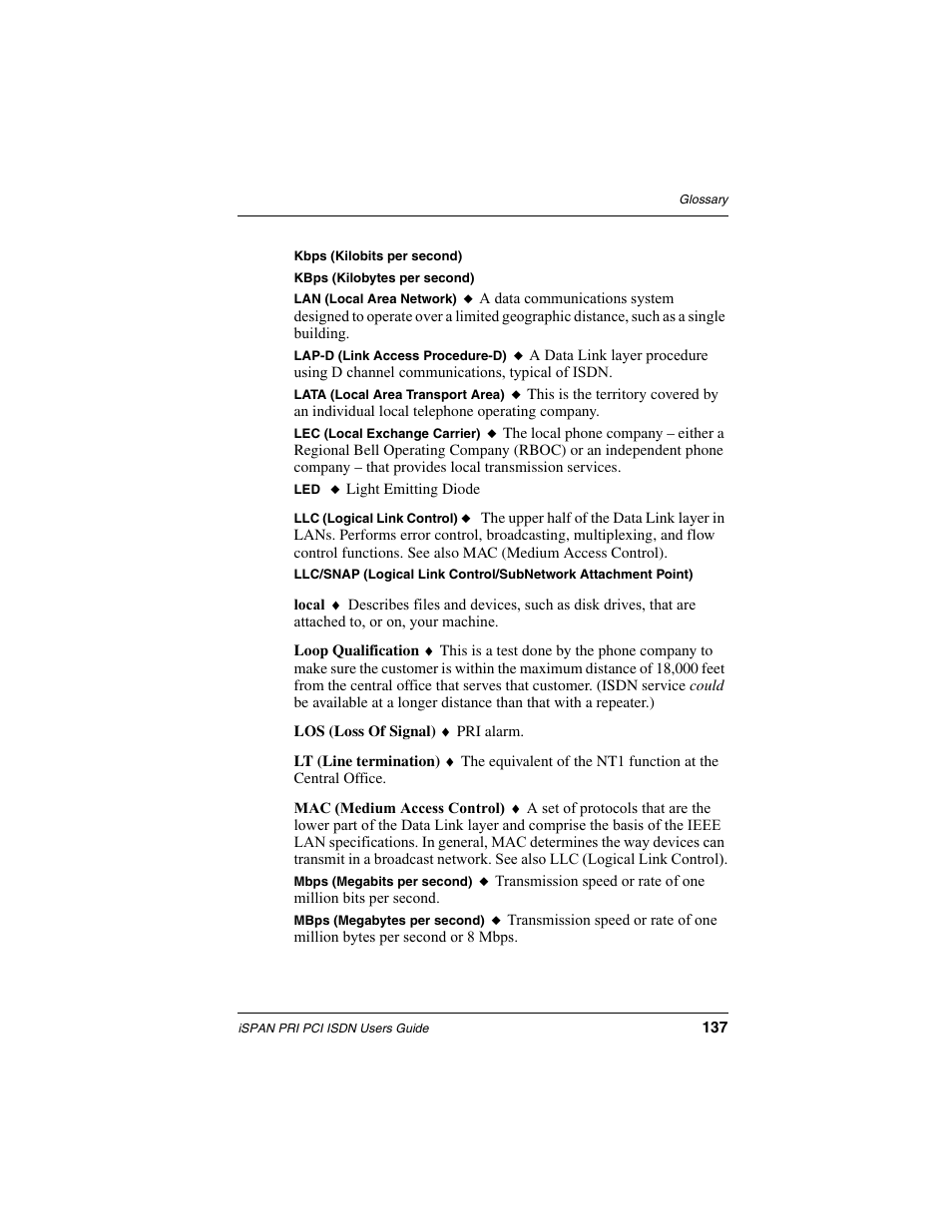 Interphase Tech iSPAN 5535 PRI User Manual | Page 157 / 168