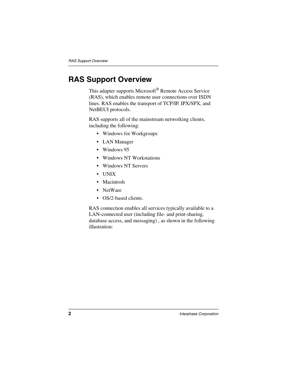 Ras support overview | Interphase Tech iSPAN 5535 PRI User Manual | Page 22 / 168