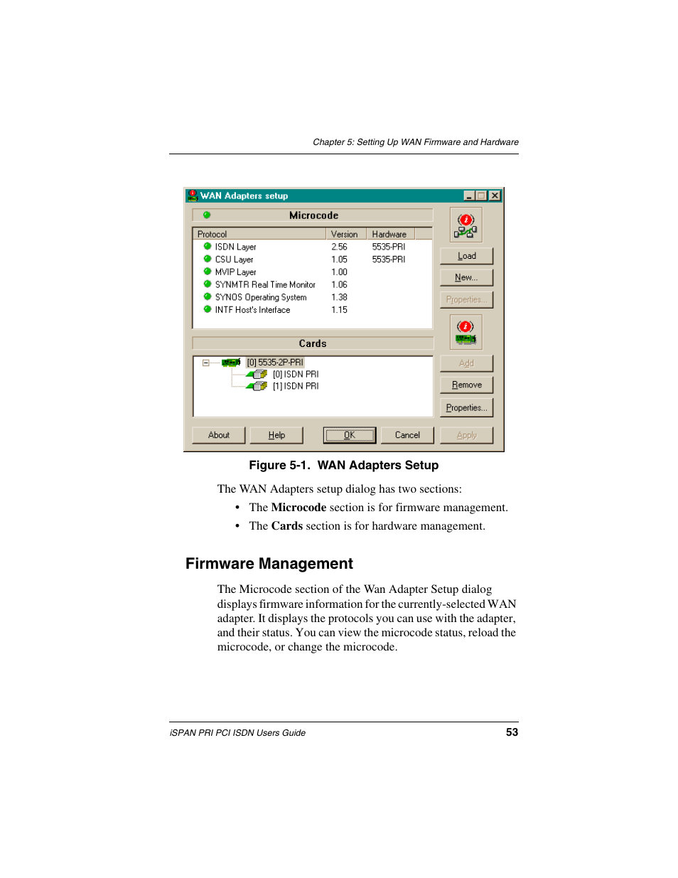 Firmware management | Interphase Tech iSPAN 5535 PRI User Manual | Page 73 / 168