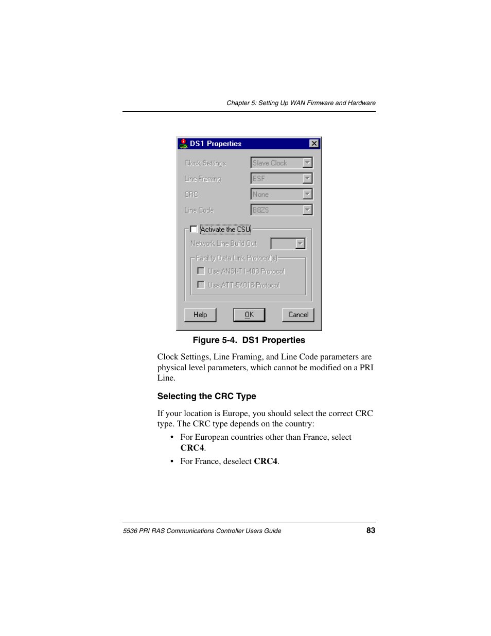 Selecting the crc type | Interphase Tech RAS Communications Controller 5536 User Manual | Page 103 / 244