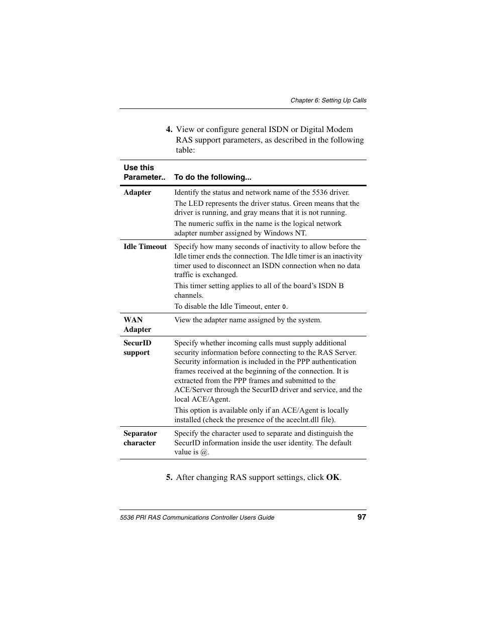 Interphase Tech RAS Communications Controller 5536 User Manual | Page 117 / 244