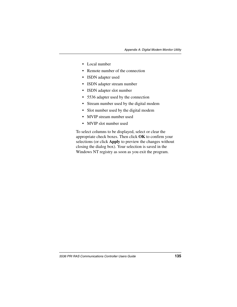 Interphase Tech RAS Communications Controller 5536 User Manual | Page 155 / 244