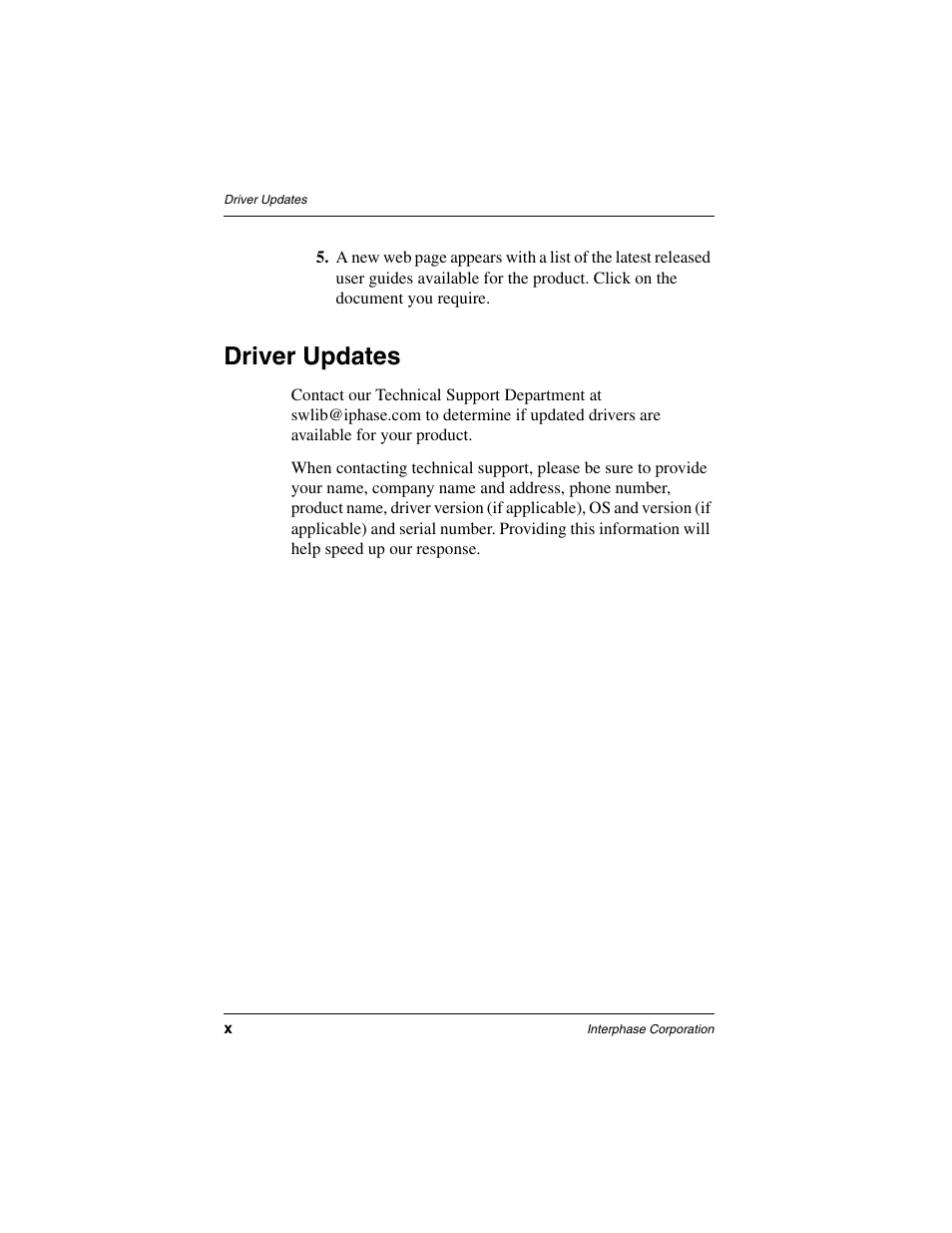 Driver updates | Interphase Tech RAS Communications Controller 5536 User Manual | Page 20 / 244