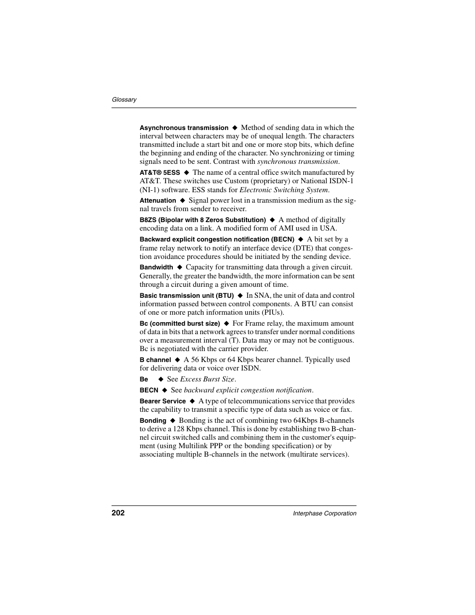 Interphase Tech RAS Communications Controller 5536 User Manual | Page 222 / 244