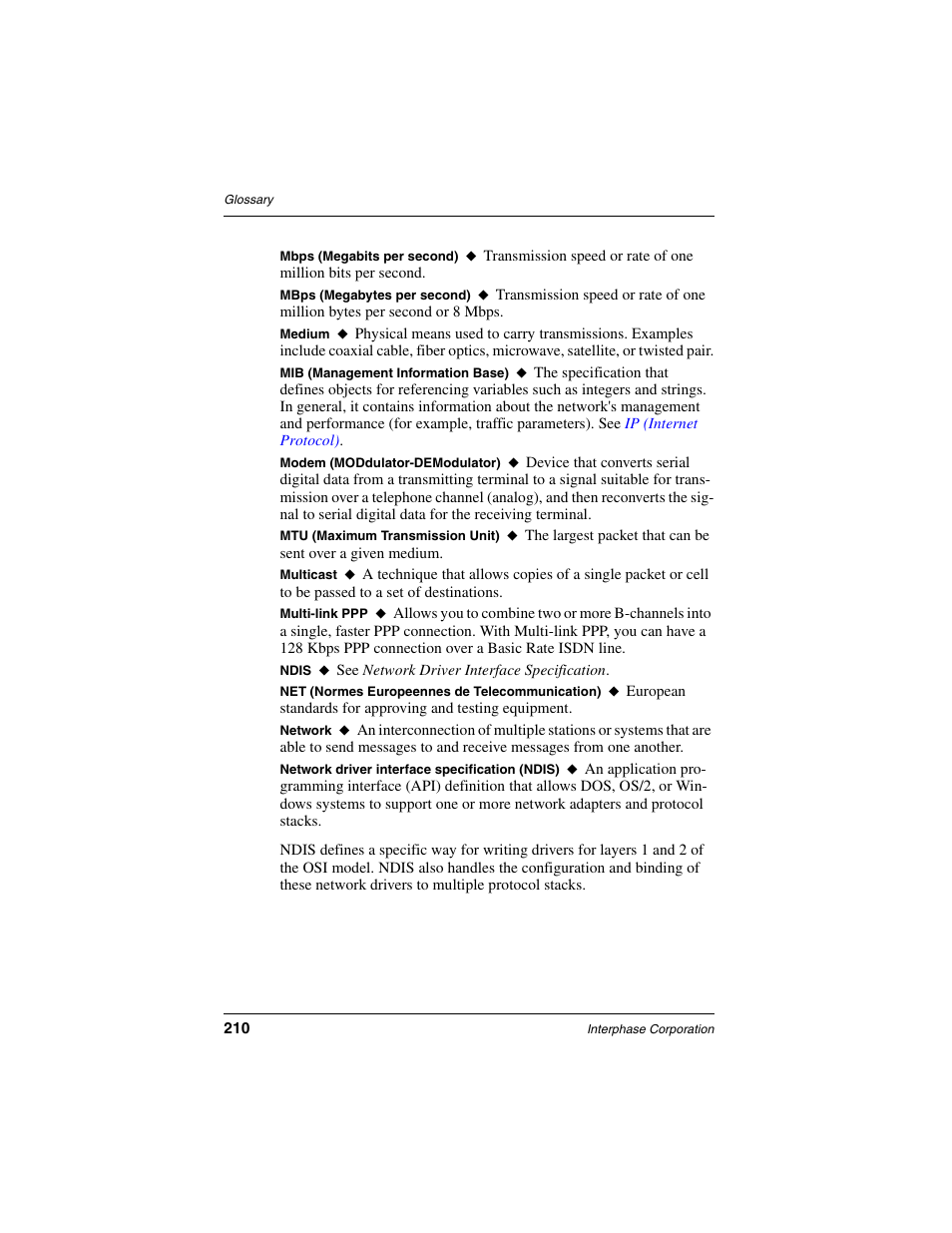 Net (normes europeennes de telecommunication) | Interphase Tech RAS Communications Controller 5536 User Manual | Page 230 / 244