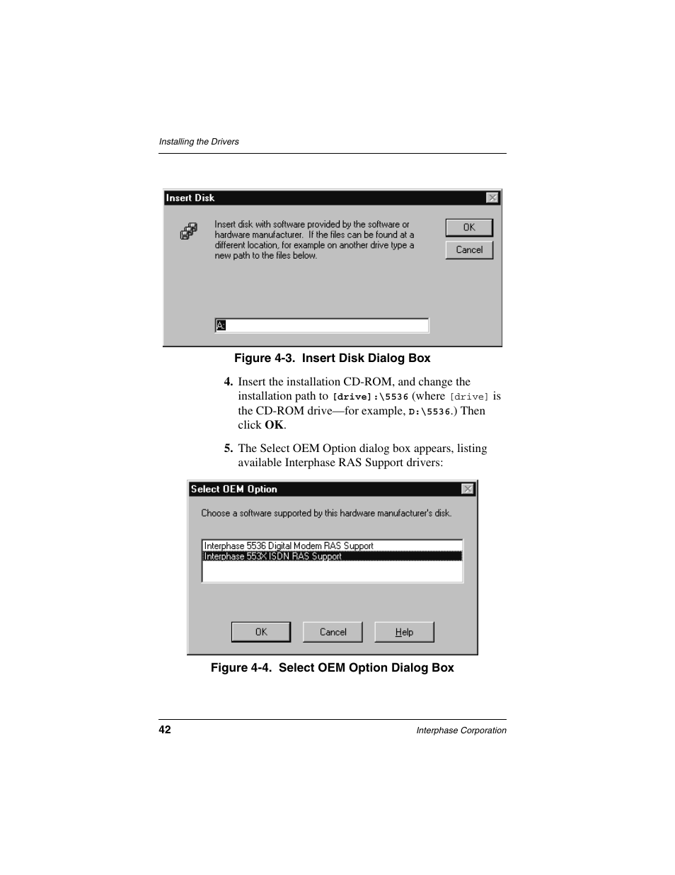 Interphase Tech RAS Communications Controller 5536 User Manual | Page 62 / 244