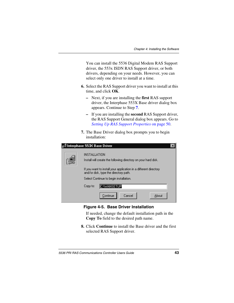 Interphase Tech RAS Communications Controller 5536 User Manual | Page 63 / 244