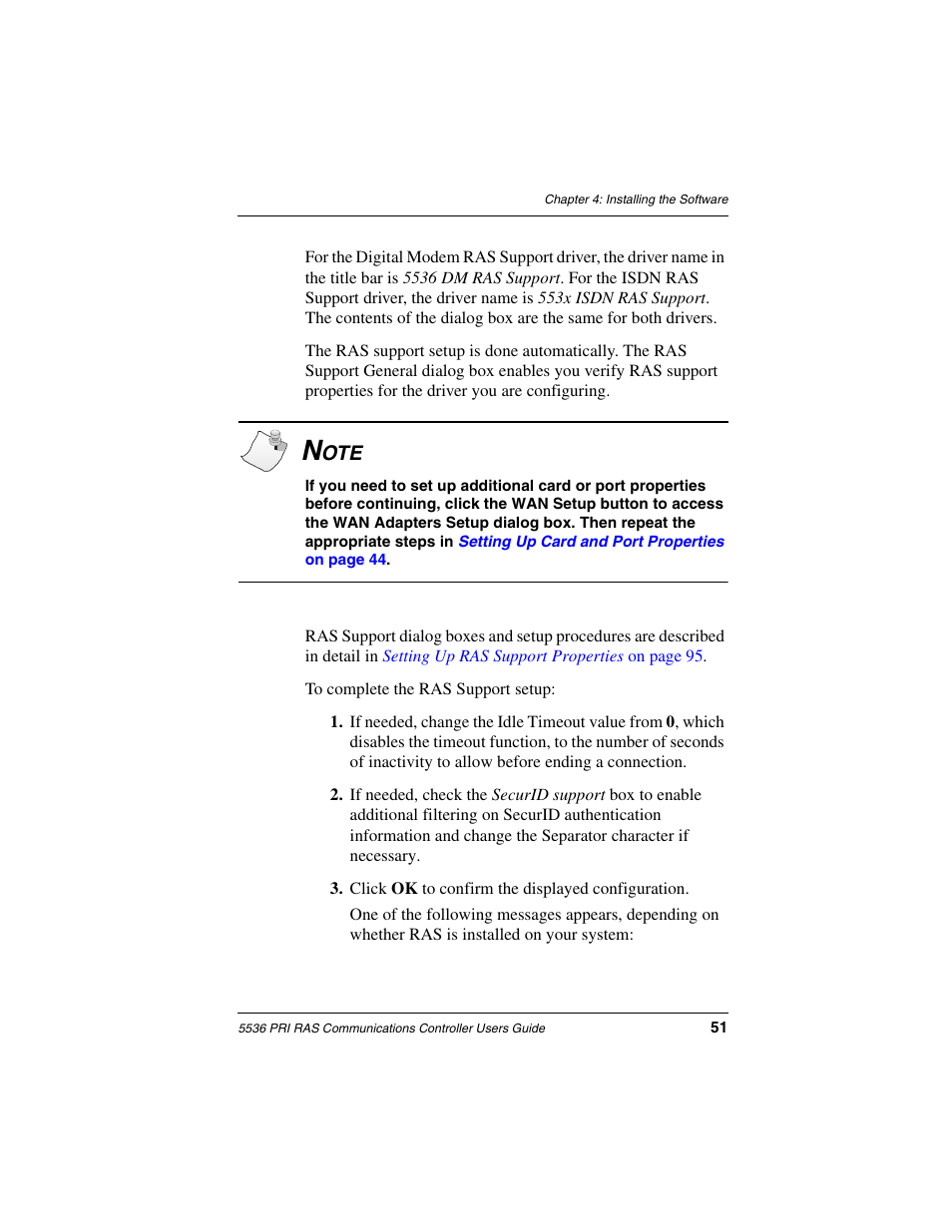 Interphase Tech RAS Communications Controller 5536 User Manual | Page 71 / 244