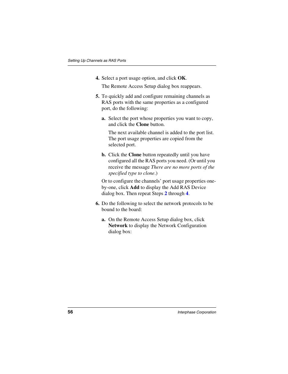 Interphase Tech RAS Communications Controller 5536 User Manual | Page 76 / 244