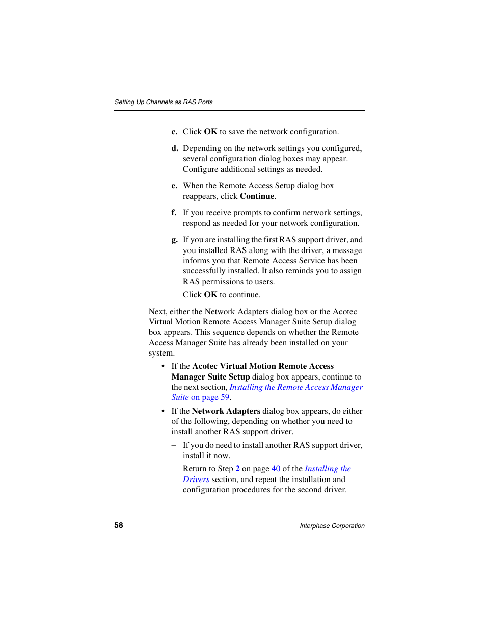 Interphase Tech RAS Communications Controller 5536 User Manual | Page 78 / 244