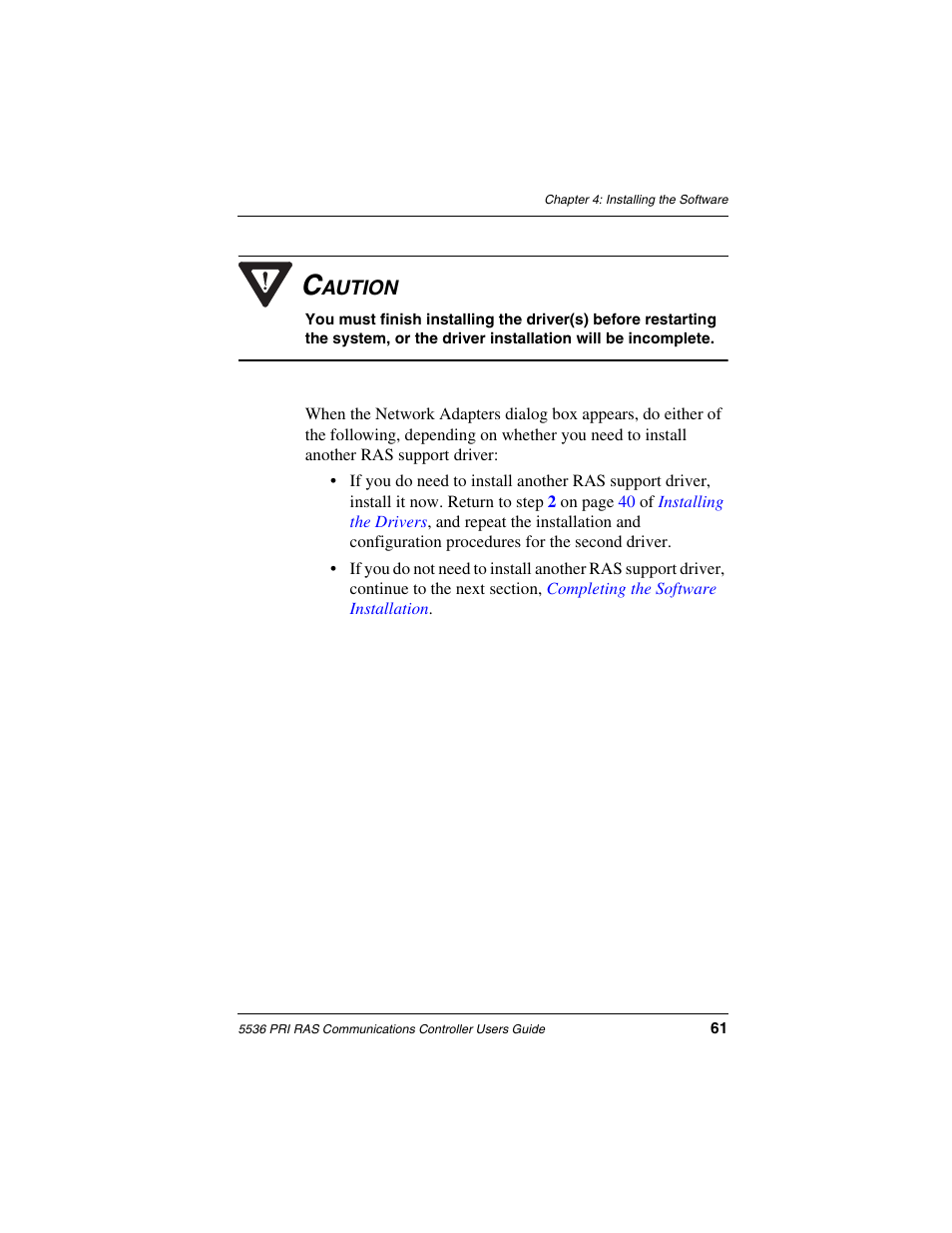 Interphase Tech RAS Communications Controller 5536 User Manual | Page 81 / 244