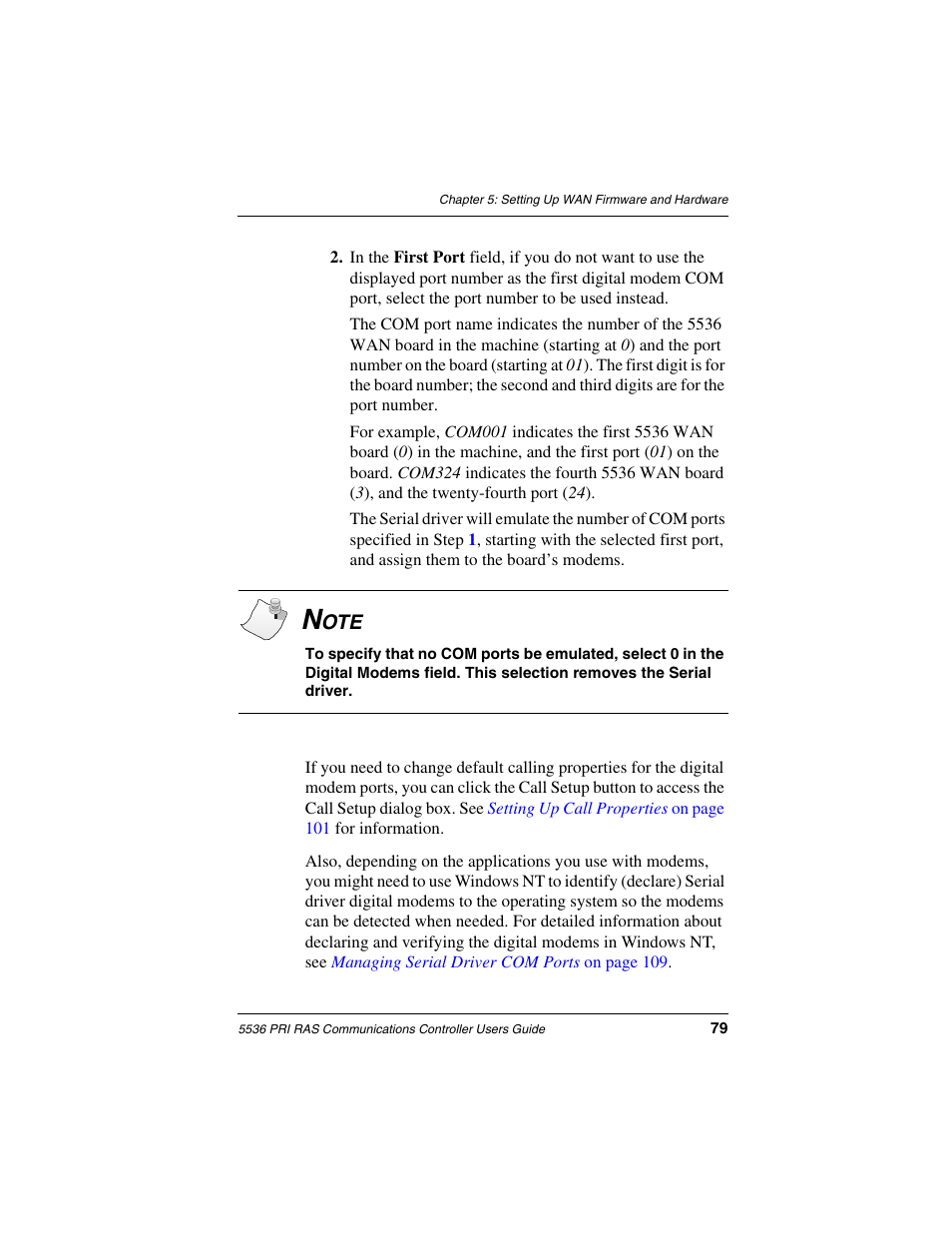 Interphase Tech RAS Communications Controller 5536 User Manual | Page 99 / 244