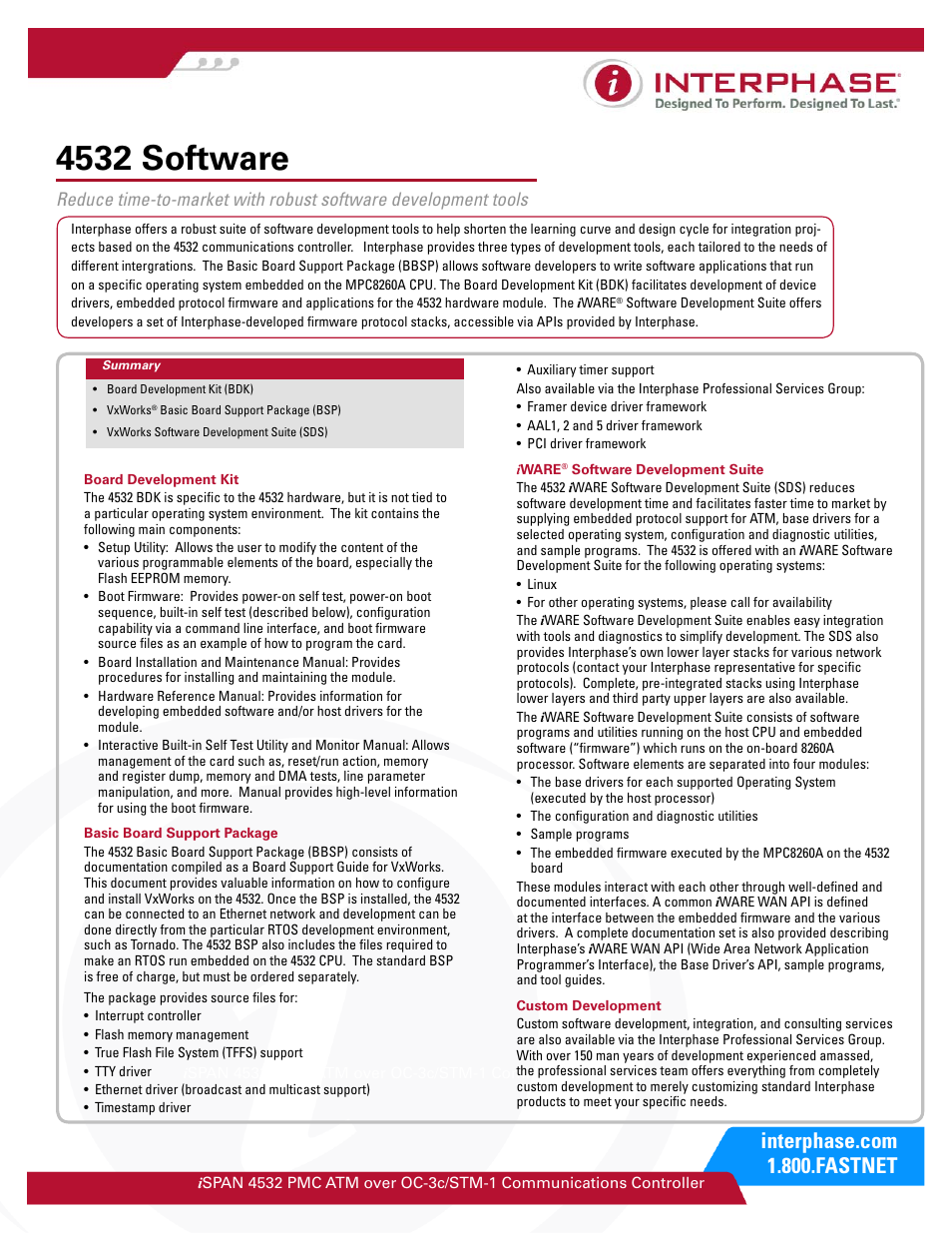 4532 software | Interphase Tech iSpan STM-1 User Manual | Page 2 / 4