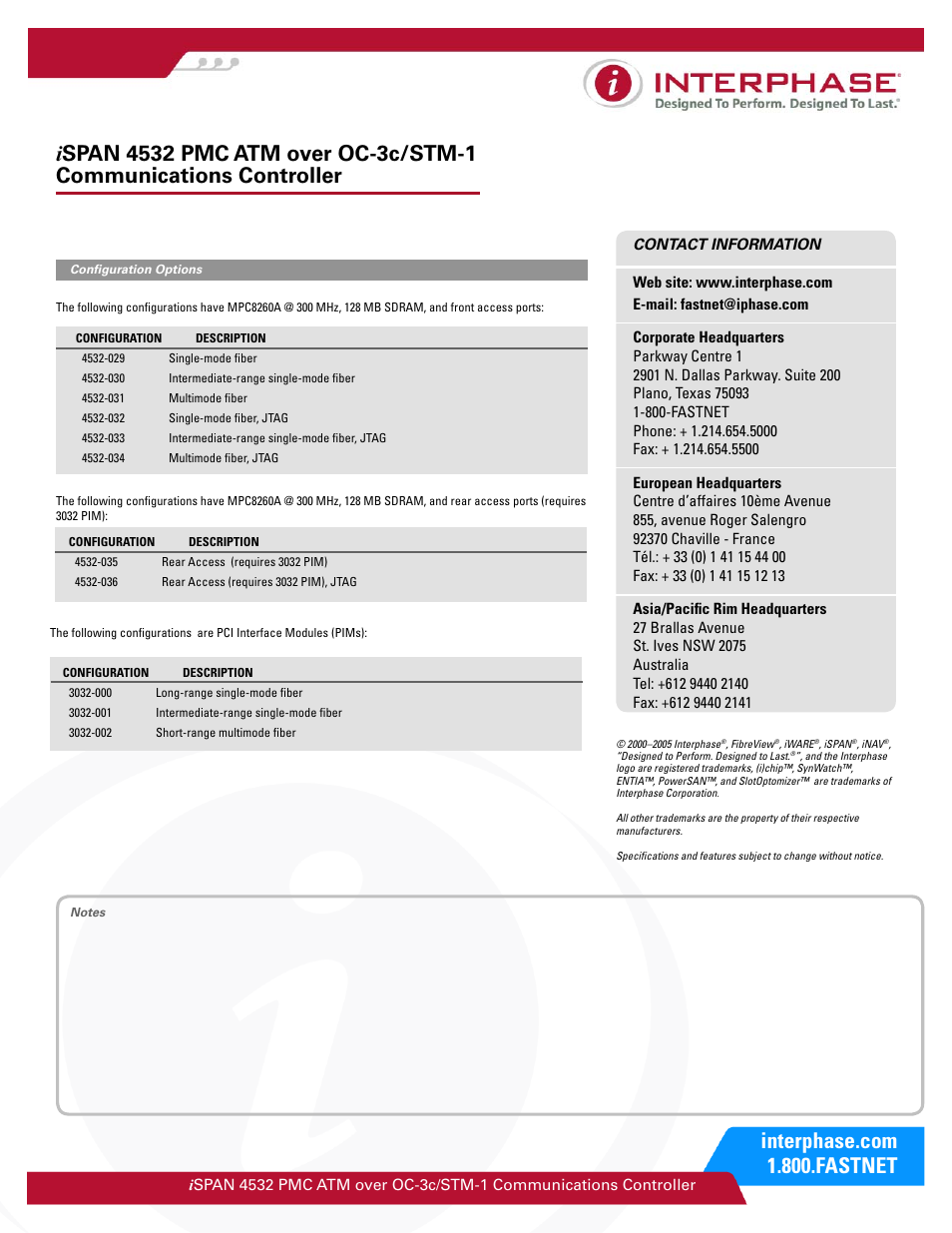 Interphase Tech iSpan STM-1 User Manual | Page 4 / 4