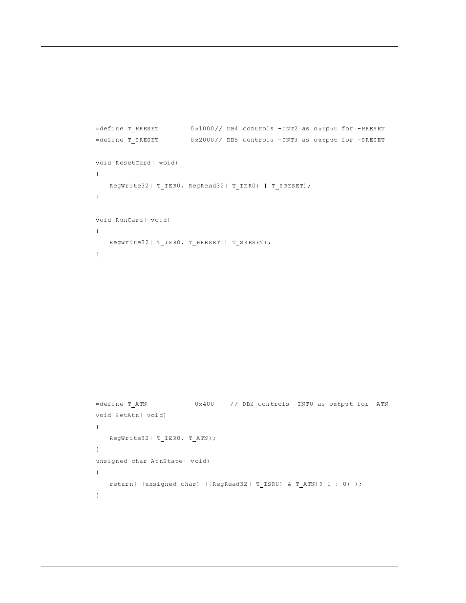 Controlling the pci-to-local interrupt, Dpsoh, 5hvhw dqg 5xq &rppdqg 5rxwlqhv | 3&, wr /rfdo ,qwhuuxsw 5rxwlqhv )urp wkh 3&, 6lgh | Interphase Tech 4538 User Manual | Page 110 / 149