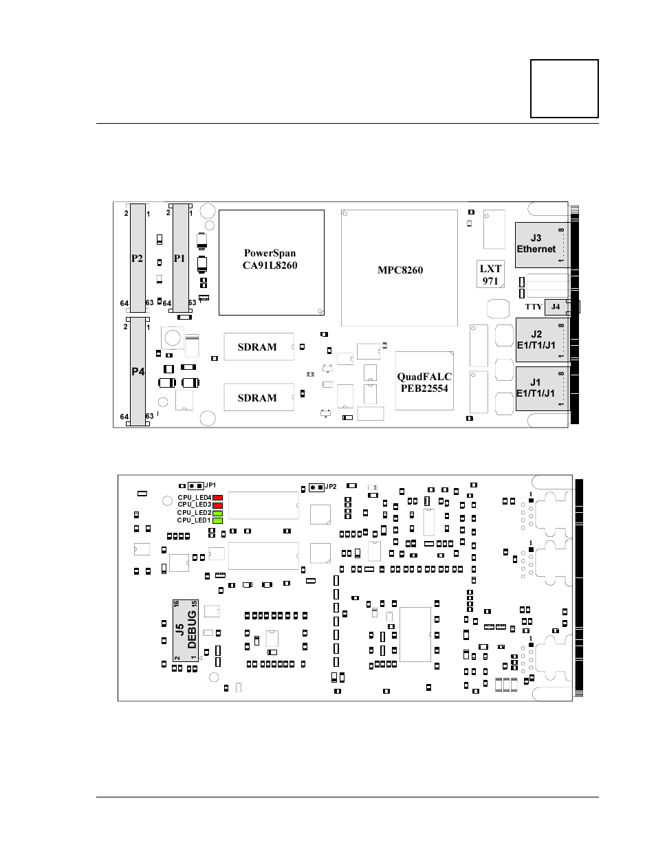 Connectors and front panel, Connector placement, Chapter 5 | 5connectors and front panel | Interphase Tech 4538 User Manual | Page 117 / 149