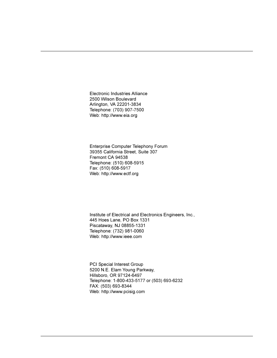 Bibliography, Industry standards | Interphase Tech 4538 User Manual | Page 137 / 149