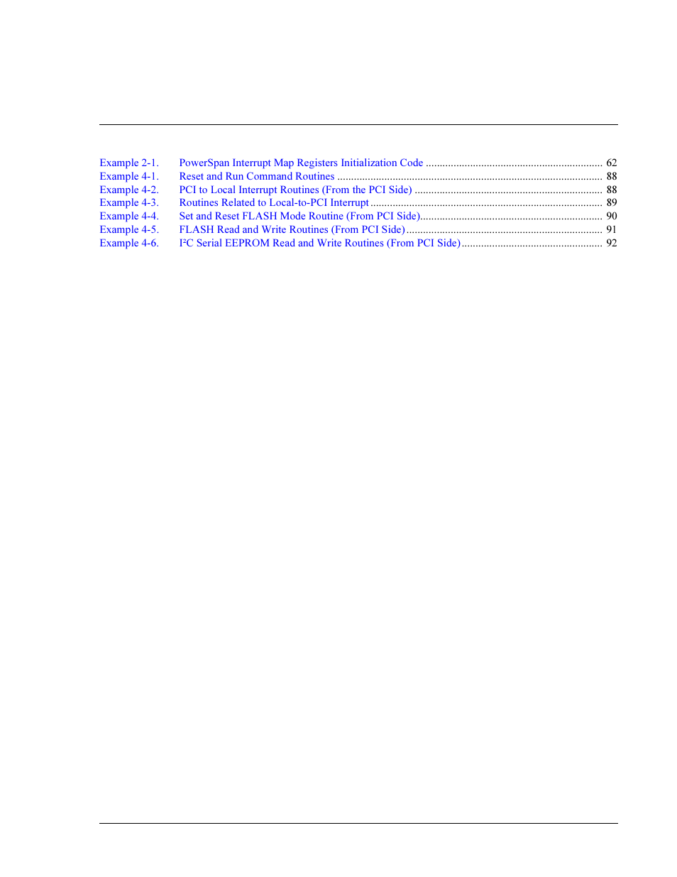 List of examples | Interphase Tech 4538 User Manual | Page 15 / 149