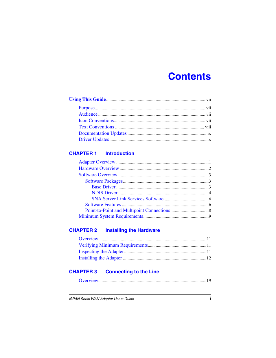 Interphase Tech iSPAN User Manual | Page 11 / 236
