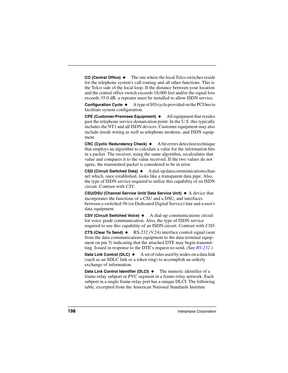 Interphase Tech iSPAN User Manual | Page 218 / 236