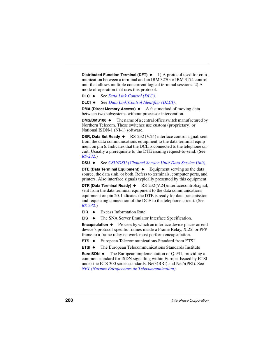 Distributed function terminal (dft) | Interphase Tech iSPAN User Manual | Page 220 / 236