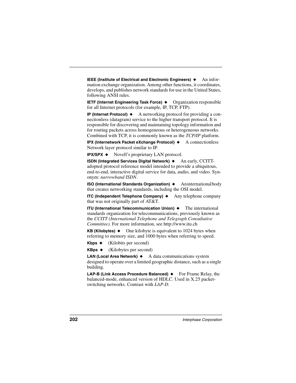 Itu (international telecommunication union) | Interphase Tech iSPAN User Manual | Page 222 / 236