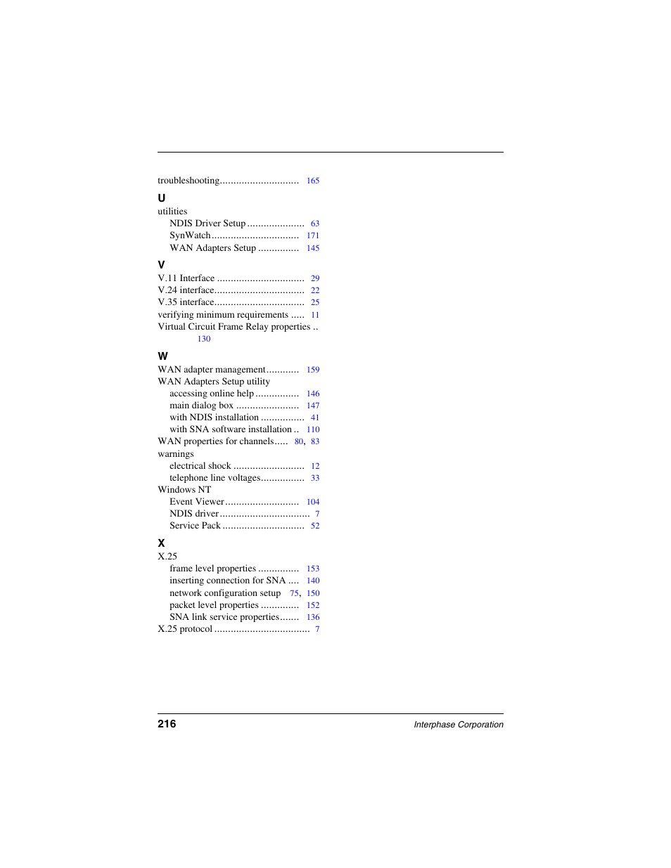 Interphase Tech iSPAN User Manual | Page 236 / 236