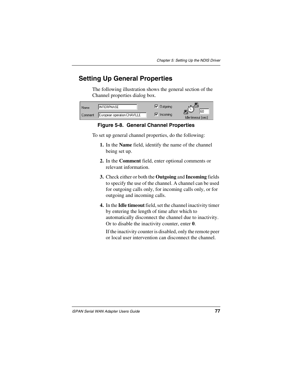 Setting up general properties | Interphase Tech iSPAN User Manual | Page 97 / 236