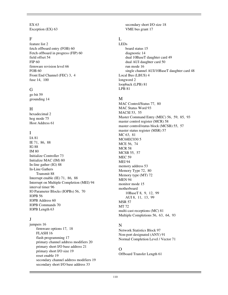 Interphase Tech CONDOR 4221 User Manual | Page 122 / 124