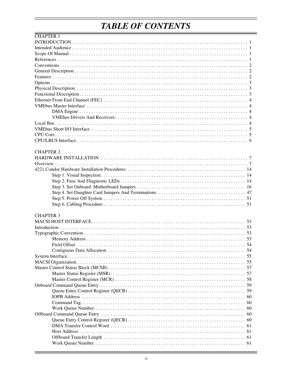 Interphase Tech CONDOR 4221 User Manual | Page 5 / 124