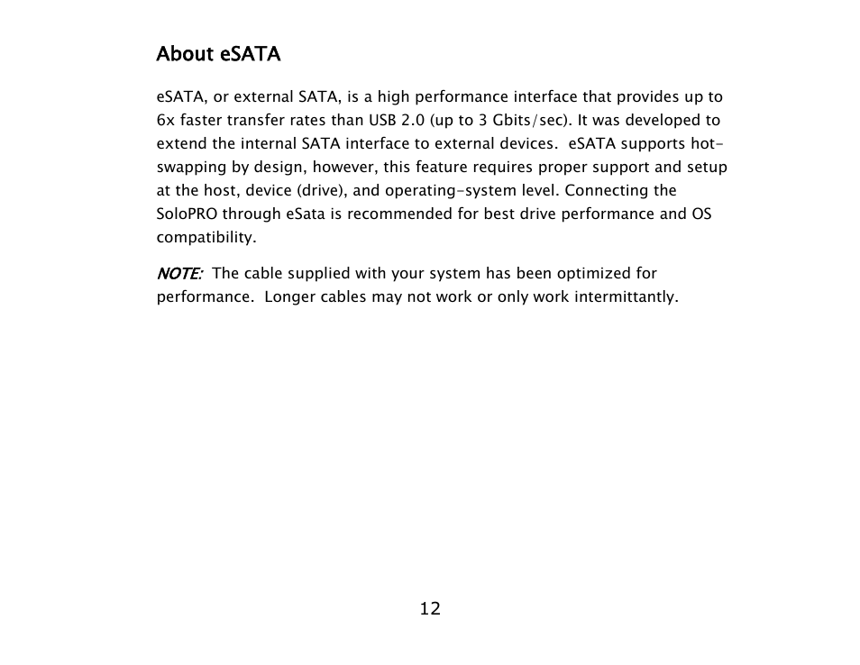 ioSafe SoloPRO eSATA/USB 2.0 User Manual | Page 12 / 27