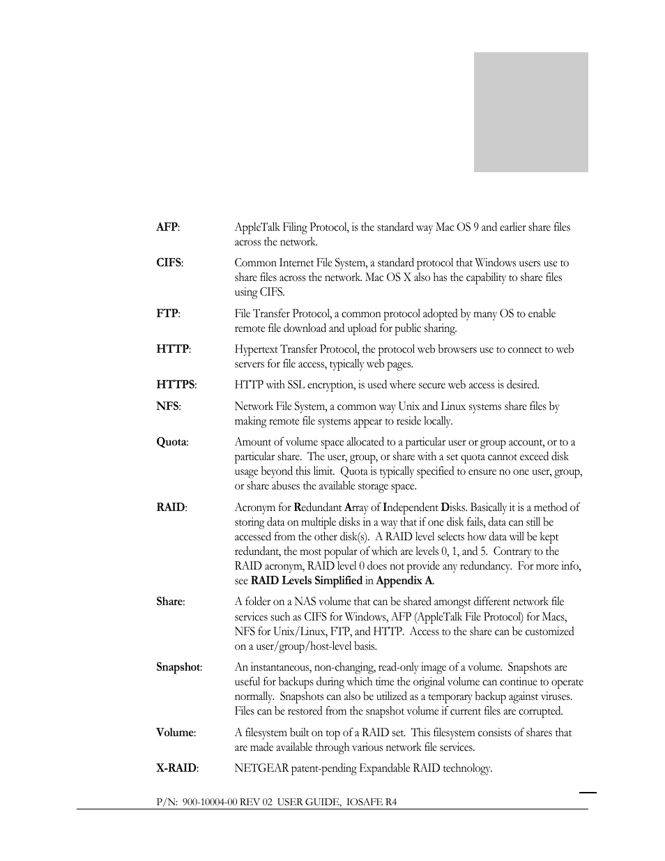 Appendix | ioSafe R4 User Manual | Page 112 / 113
