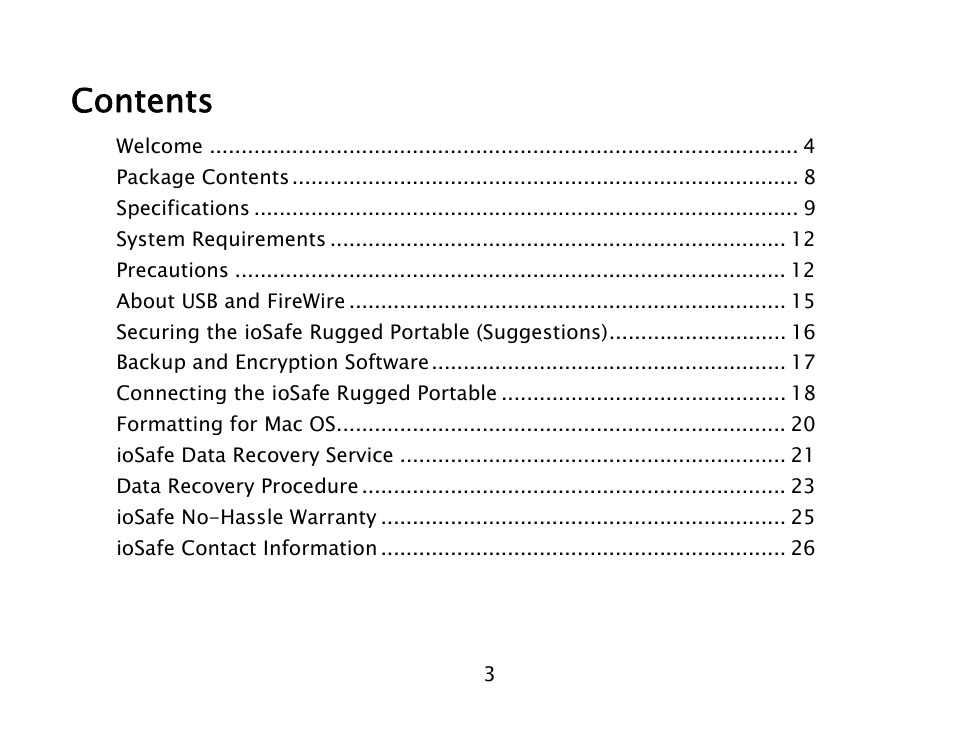 ioSafe 910-11011-00 User Manual | Page 3 / 26