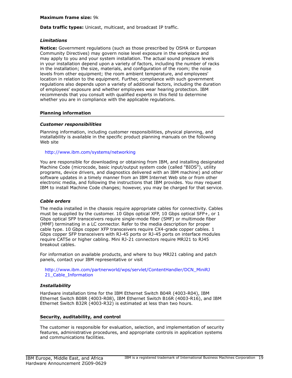 IBM ZG09-0629 User Manual | Page 19 / 24