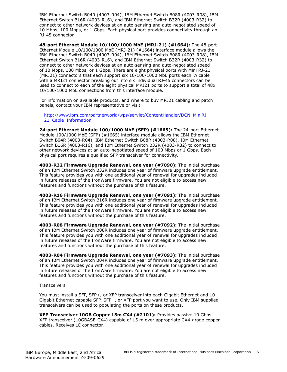 IBM ZG09-0629 User Manual | Page 6 / 24
