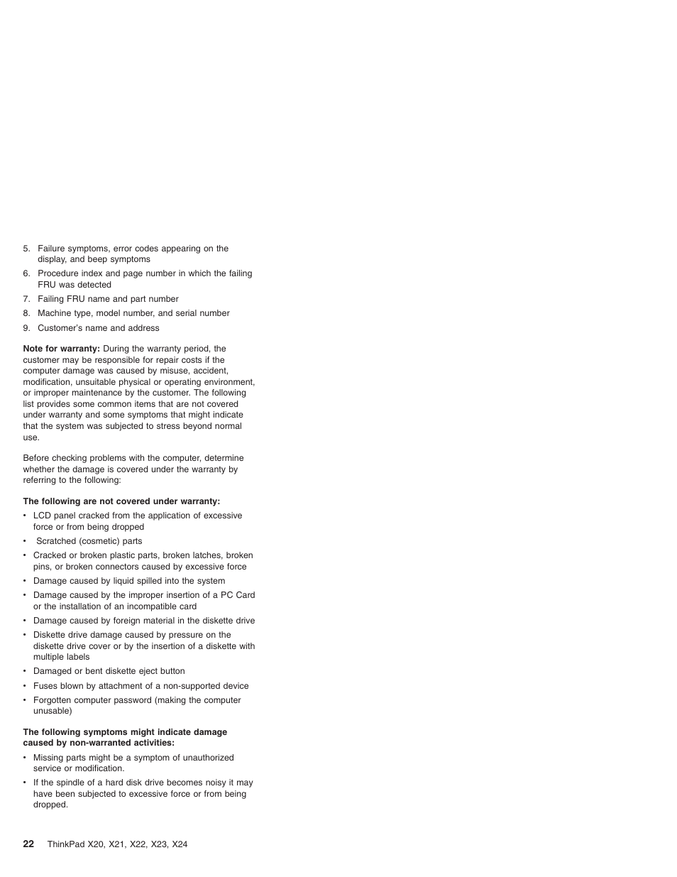 IBM X23 User Manual | Page 26 / 141