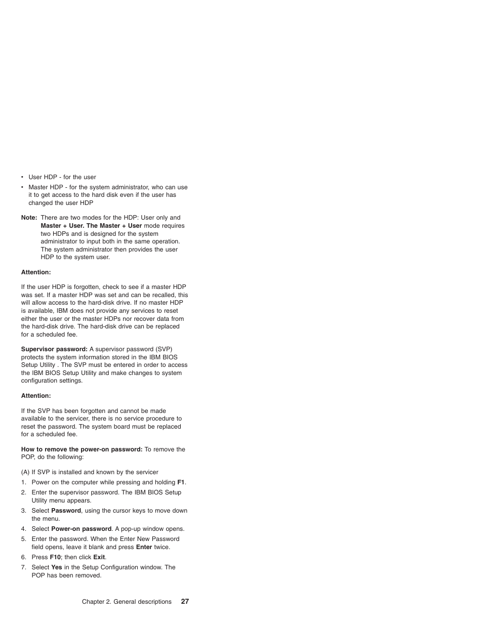 IBM X23 User Manual | Page 31 / 141