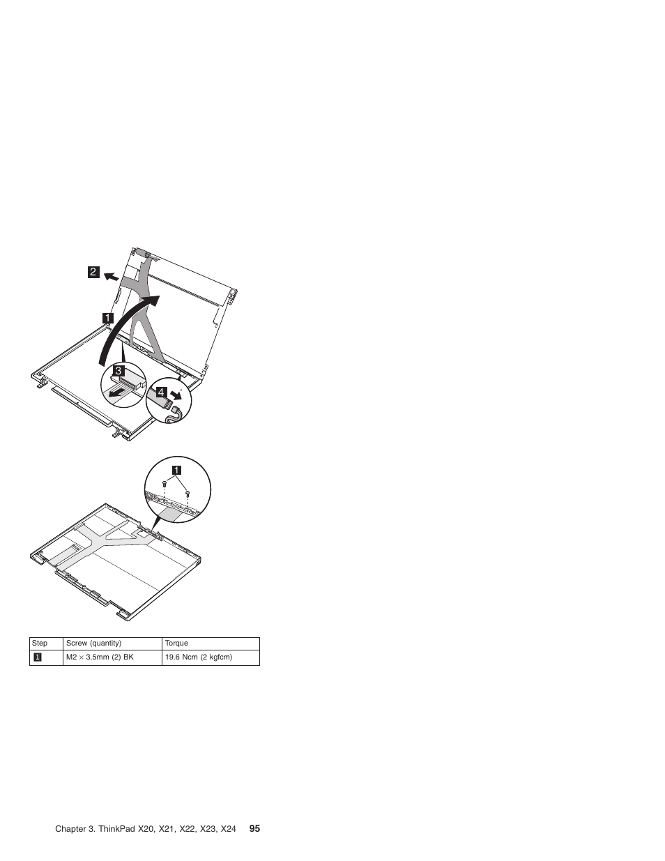 Svga for x20, x21 | IBM X23 User Manual | Page 99 / 141