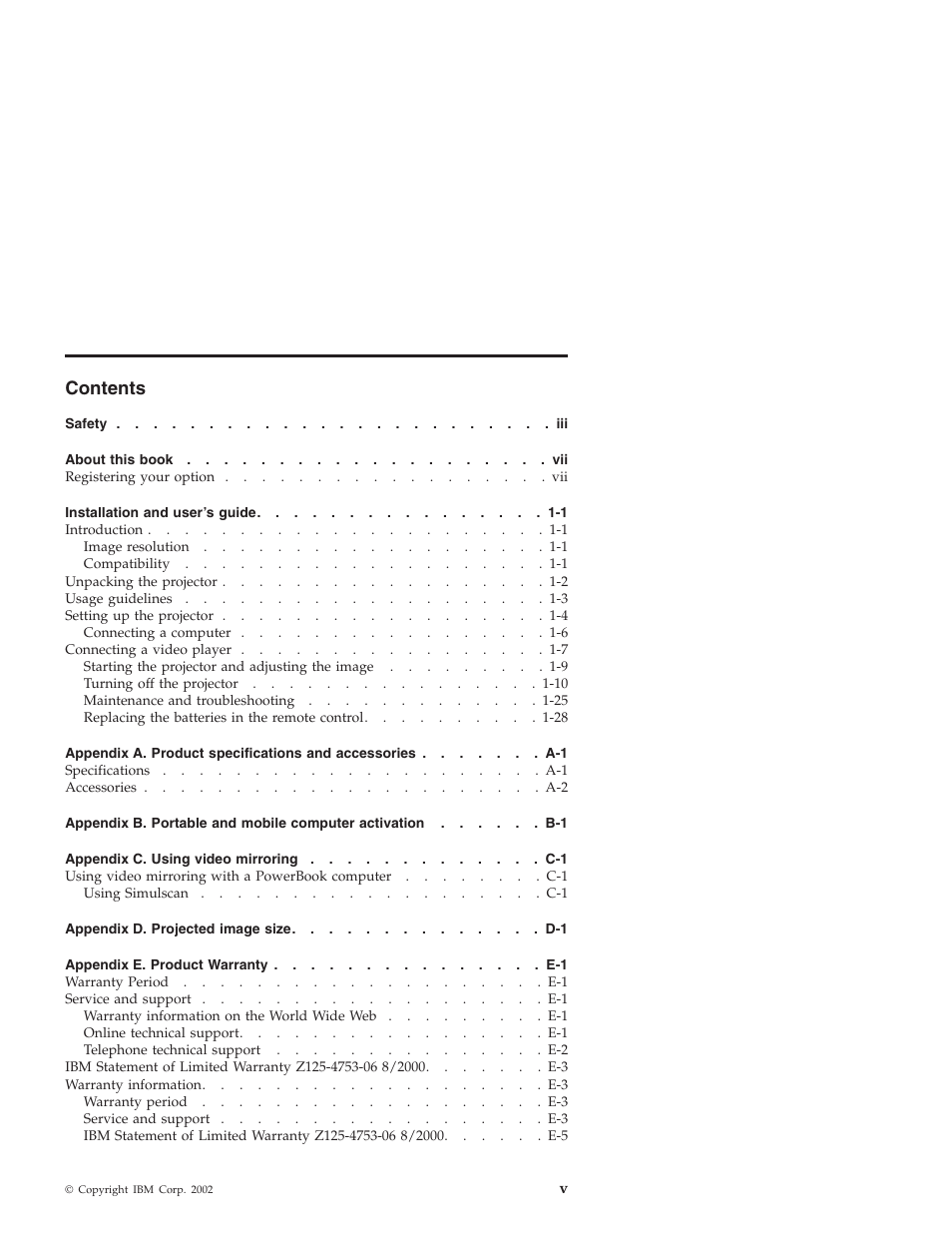 IBM ILC200 User Manual | Page 5 / 76