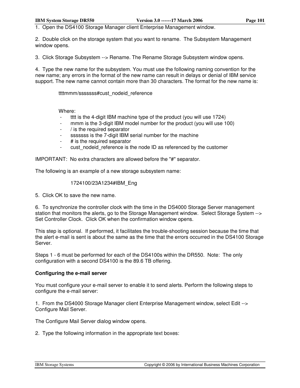 IBM DR550 User Manual | Page 101 / 128