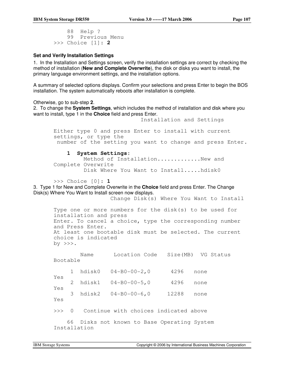 IBM DR550 User Manual | Page 107 / 128