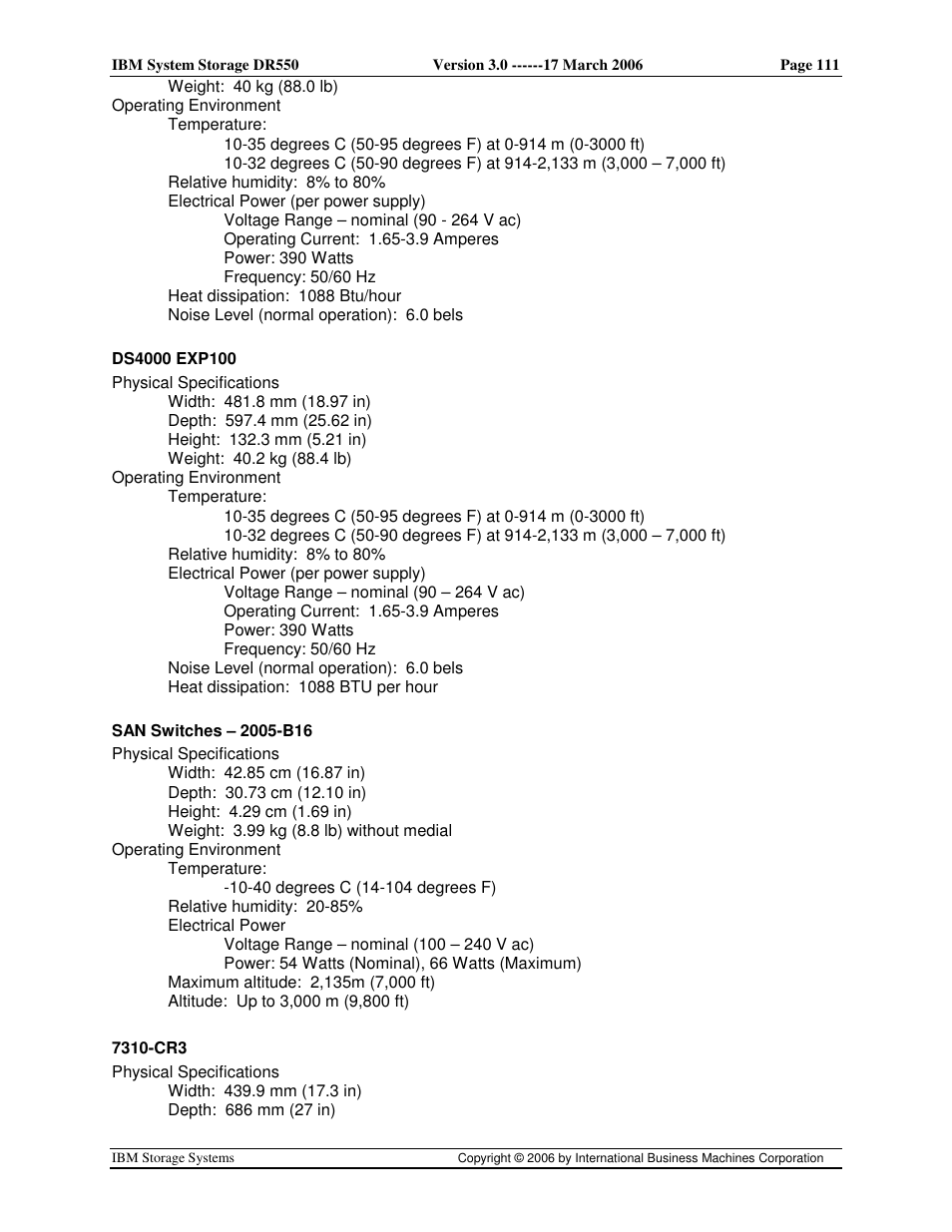 IBM DR550 User Manual | Page 111 / 128