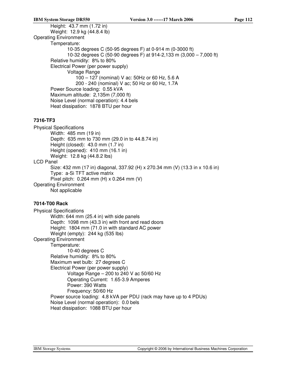 IBM DR550 User Manual | Page 112 / 128